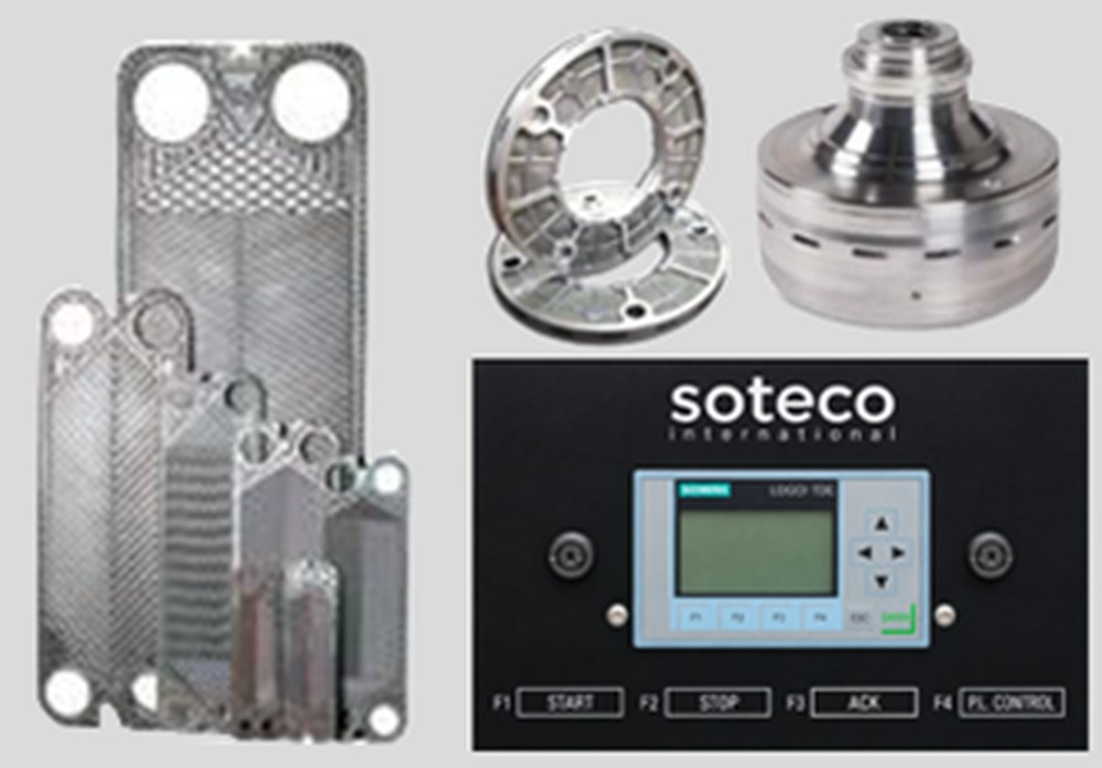 Soteco spare parts and control panel